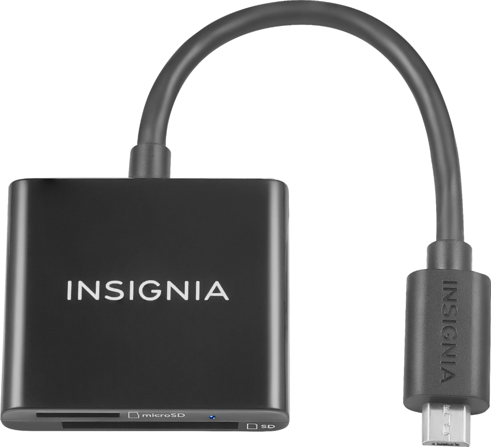 Insignia - Micro USB Memory Card Reader - Black - Rekes Sales